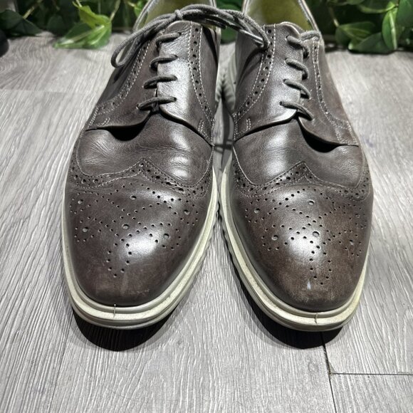 Ecco Wingtip Oxford Shoe Mens Size 12 ST.1 Hybrid Lite Black Comfort Dress Shoe main image 4